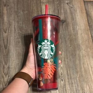 Starbucks Red and Green Tumbler